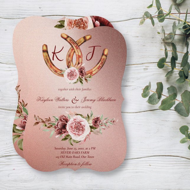 Country western boho rustic wedding invite (Creator Uploaded)