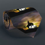 Country Western Cowboy and Bucking Horse Rodeo Tie<br><div class="desc">Western neck tie with cowboy and bucking horse.  A cool country tie!</div>
