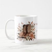 Country Western Cowboy Boot with Flowers
