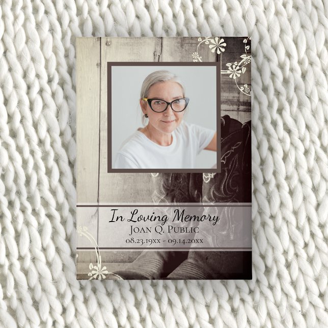 Country Western Cowboy Boots Funeral Memorial (Creator Uploaded)