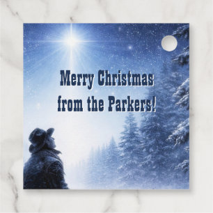 Country Western Cowboy Gift Tags