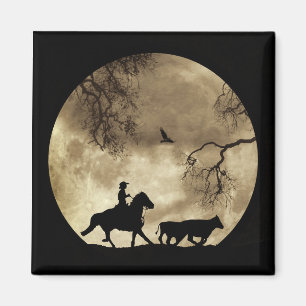 Country Western Cowboy Magnet