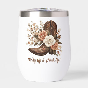 Country Western Cowgirl Boot with Flowers