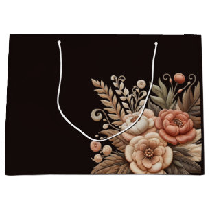 Country Western Flowers Large Gift Bag