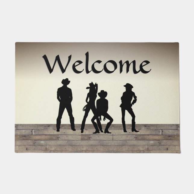 Country Western Fun Doormat (Front)