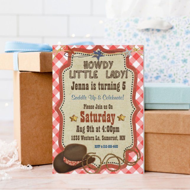 Country Western Girl Birthday Invitation (Creator Uploaded)