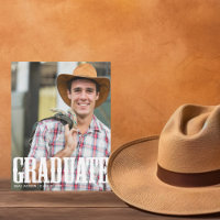 Country Western Graduate Photo Rugged Graduation