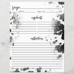 Country Western Holy Cow Bridal Shower Recipe Page