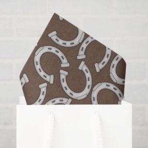 Country Western Horse shoe pattern tissue paper