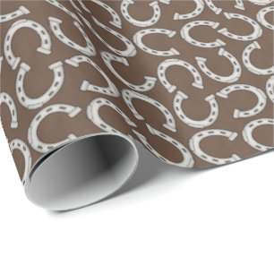 Country Western Horse shoe pattern Wrapping Paper