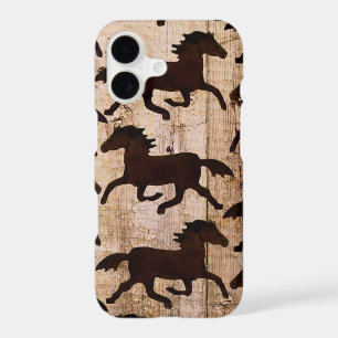 Country Western Horses Barn Wood iPhone 7 Case