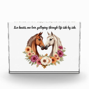 Country Western Horses Photo Block