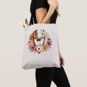Country Western Horses Tote Bag