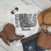 Country Western Line Dance Boots Women's T-Shirt