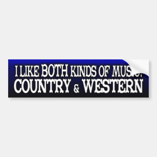Country & Western Music Lover Bumper Sticker