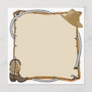 Country Western Party Invite (blank)