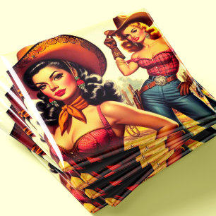 Country Western Pin-up Magnet