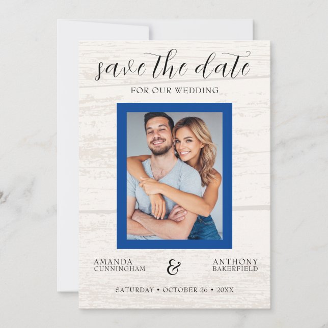 Country Western Save the Date Wedding Invitation (Front)