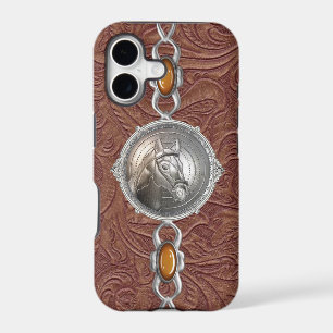 Country Western Tooled Leather iPhone / iPad case