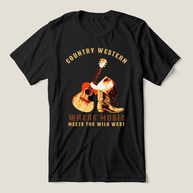 Country Western Tri-Blend Shirt (Design Front)