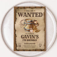 Country Western Wanted Cowboy Birthday Party
