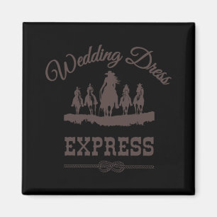 Country Western Wedding Dress Shopping Shirt Brida Magnet
