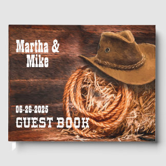 Country Western Wedding Guest Book