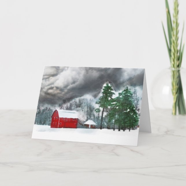 Country winter , card (Front)