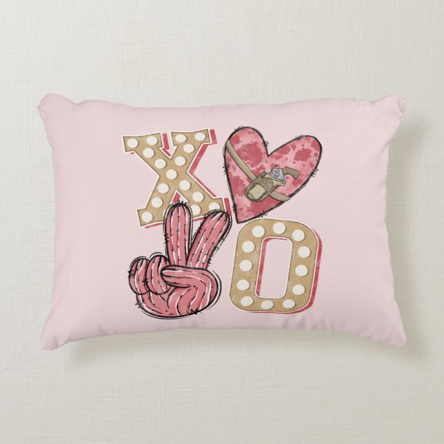 Country XOXO – Wild West Love Decorative Cushion (Front)
