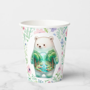 Countryside Bear Dreamscape Paper Cups