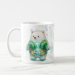Countryside Bear / Rabbit Dreamscape Coffee Mug