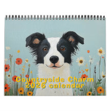 Countryside Charm 2026 Folk Art Wall Calendar