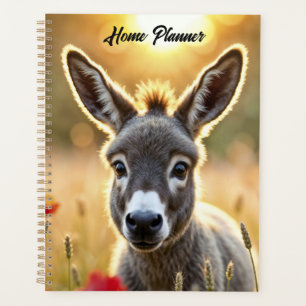 Countryside donkey curious eyes peaceful art planner