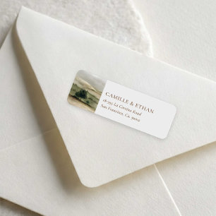 Countryside Estate Wedding Return Address Label