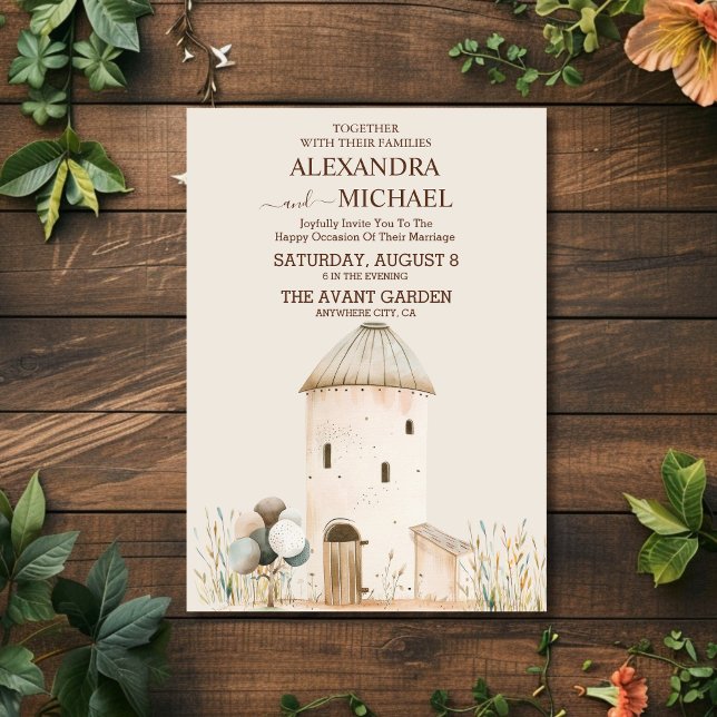 Countryside Farm Rural  Wedding Invitation (Creator Uploaded)