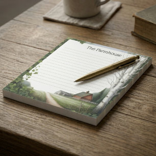 Countryside Farmhouse Lined Notepad