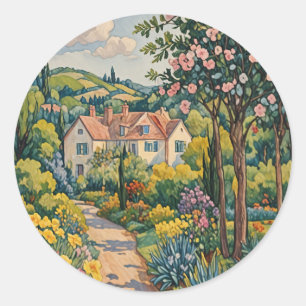  Countryside Haven Classic Round Sticker