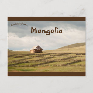 Countryside in Mongolia Postcard