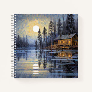 Countryside Landscape Art Decor Paint  Notebook