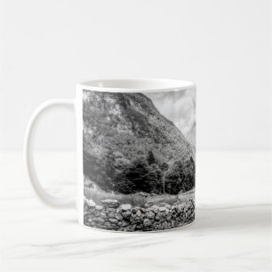 Countryside Landscape Black and White Photography Coffee Mug