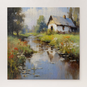 Countryside Landscape Impressionism Jigsaw Puzzle