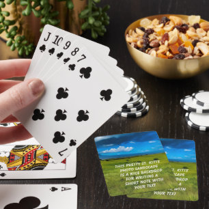 Countryside Landscape of Saint Kitts  Playing Cards