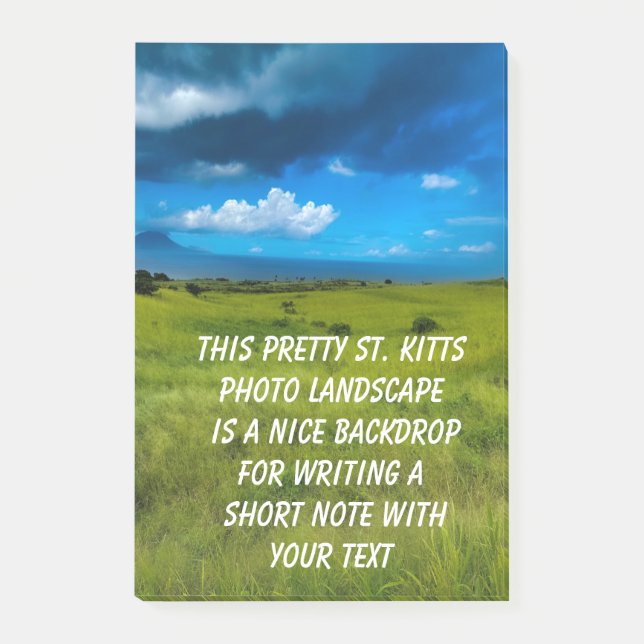 Countryside Landscape of Saint Kitts  Post-it Notes (Front)