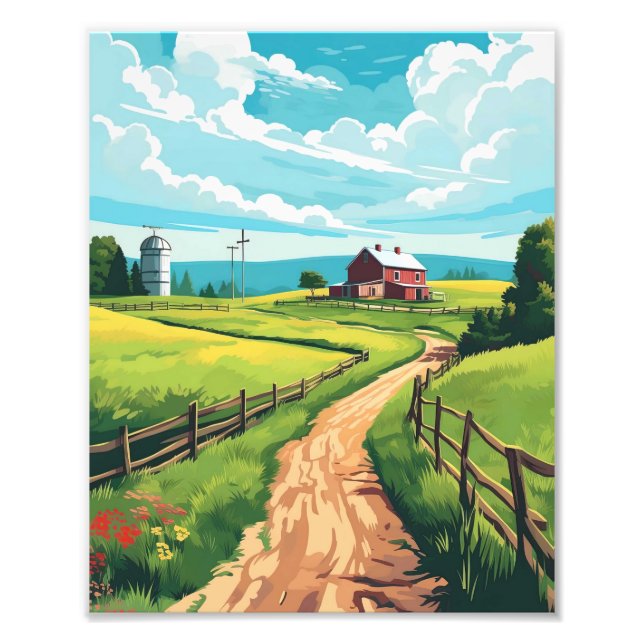 Countryside Landscape Poster (Front)