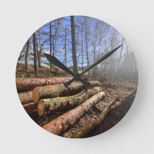 Countryside logs.. round clock