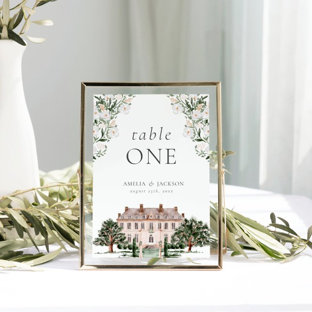 Countryside Manor Wedding Table Number (Creator Uploaded)