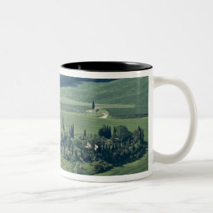 Countryside near Montepulciano, Val d'Orcia, Two-Tone Coffee Mug