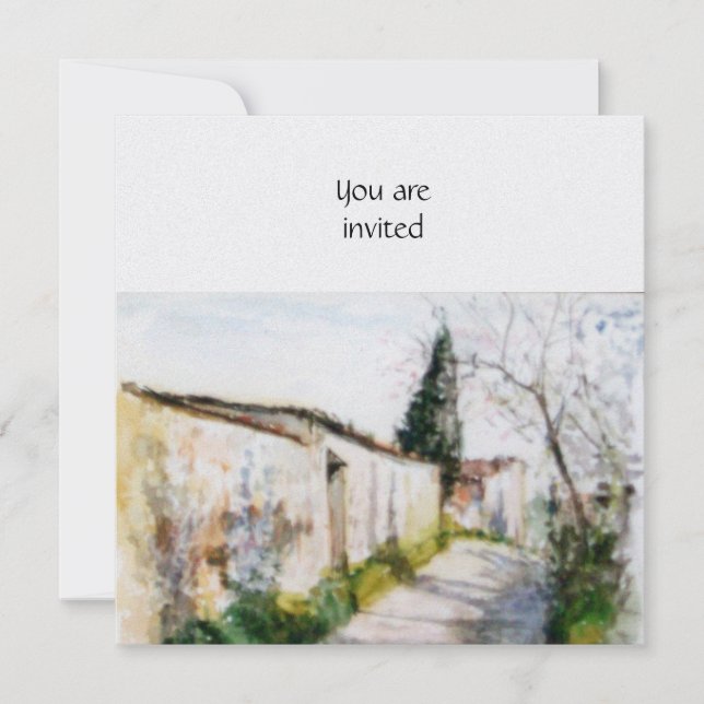 COUNTRYSIDE OF TUSCANY ice Invitation (Front)