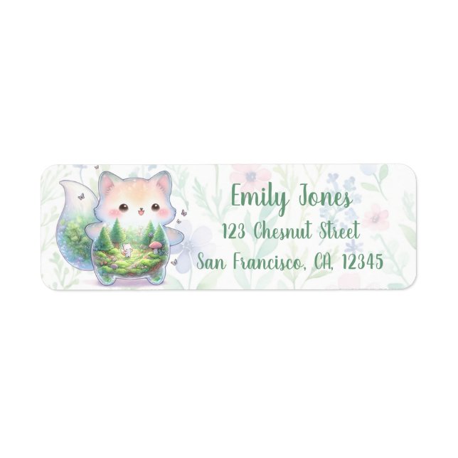 Countryside Racoon Dreamscape Return Address Label (Front)