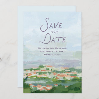 Countryside save the date invitation